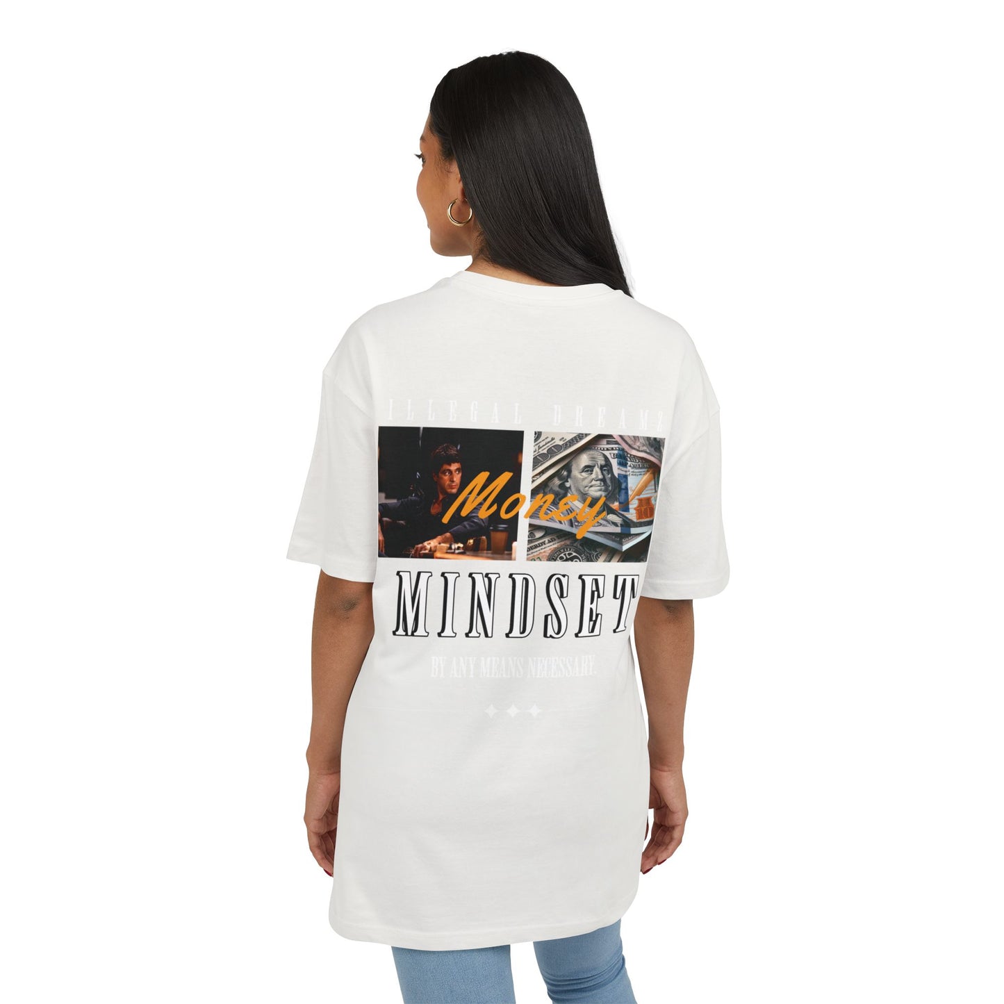 Illegal Dreamz Money Mindset - Men's Oversized Tee