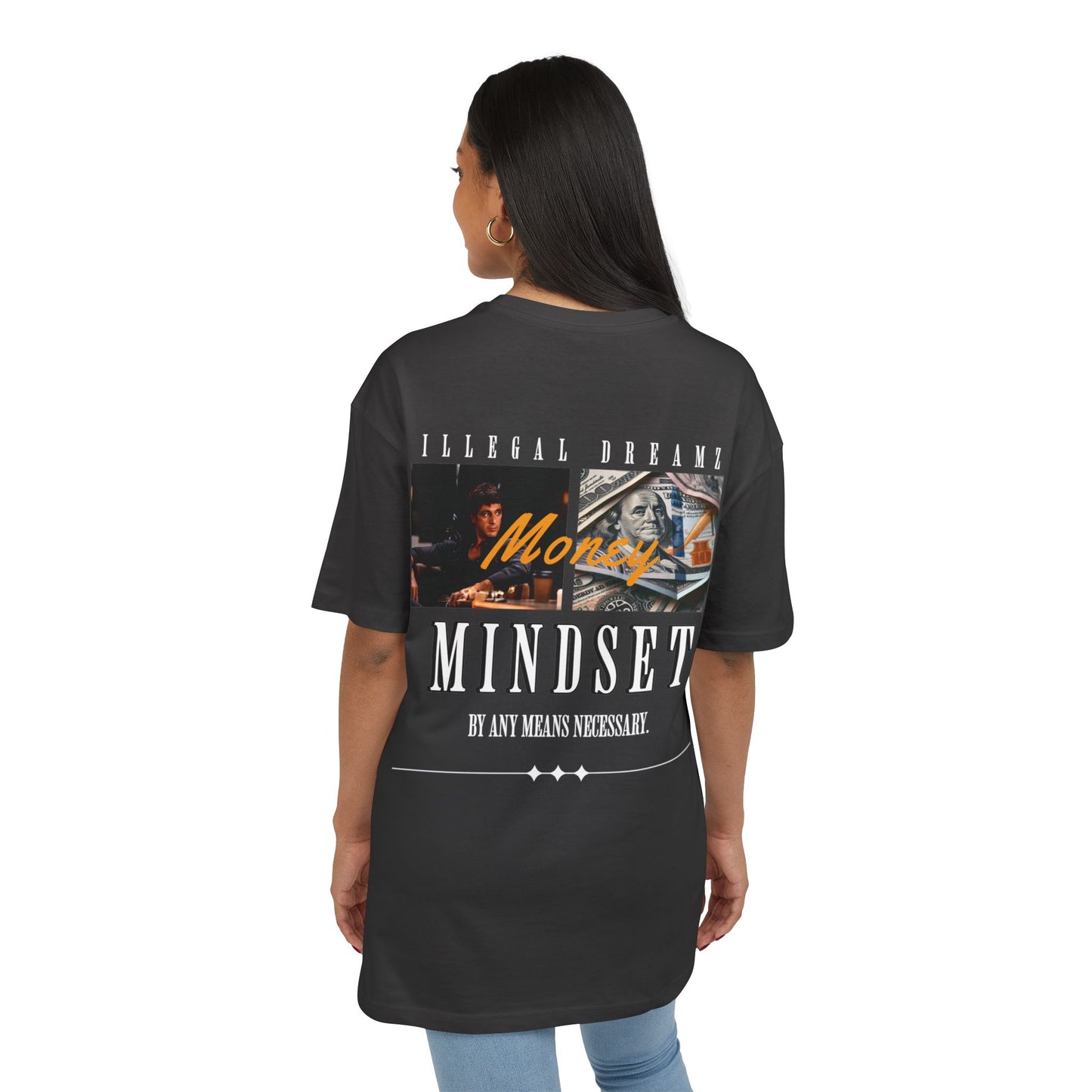 Illegal Dreamz Money Mindset - Men's Oversized Tee