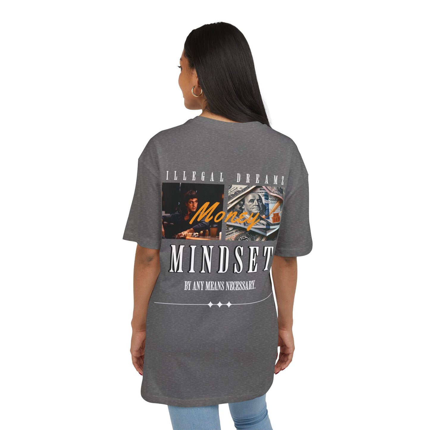 Illegal Dreamz Money Mindset - Men's Oversized Tee
